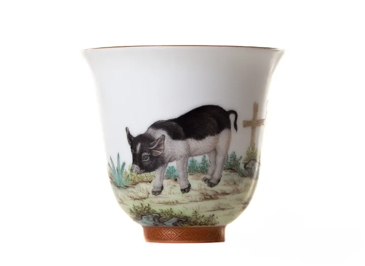 Cup # 26262, Jingdezhen porcelain, hand painting, 135 ml. - TeaPot Bliss