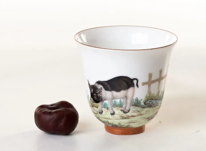 Cup # 26262, Jingdezhen porcelain, hand painting, 135 ml. - TeaPot Bliss