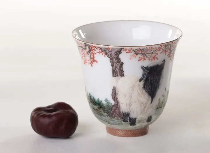 Cup # 26257, Jingdezhen porcelain, hand painting, 135 ml. - TeaPot Bliss