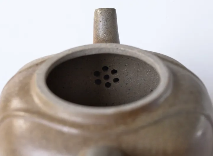 Teapot # 21663, yixing clay, wood firing, 210 ml. - TeaPot Bliss