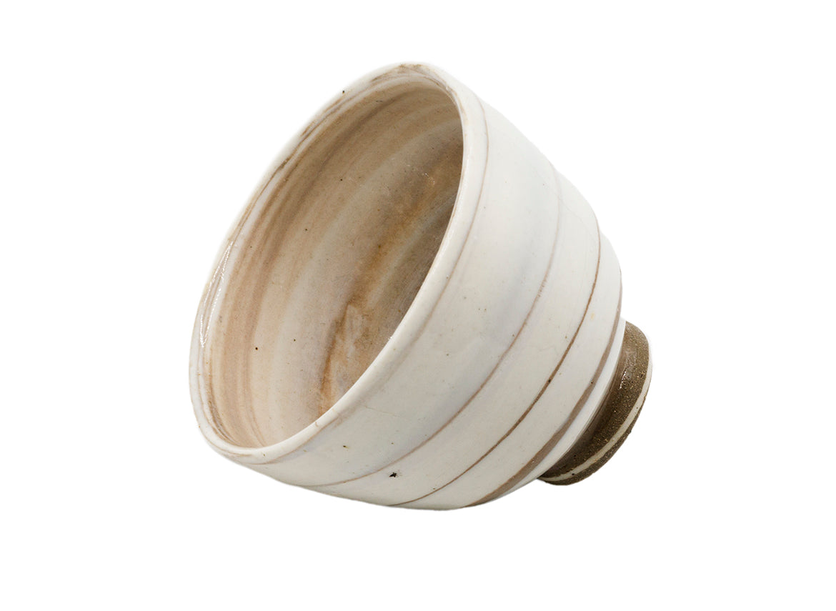 Woodfired ceramic handmade Moychay tea cup, niruyagi technique, celadon transparent glaze # 93735 - TeaPot Bliss