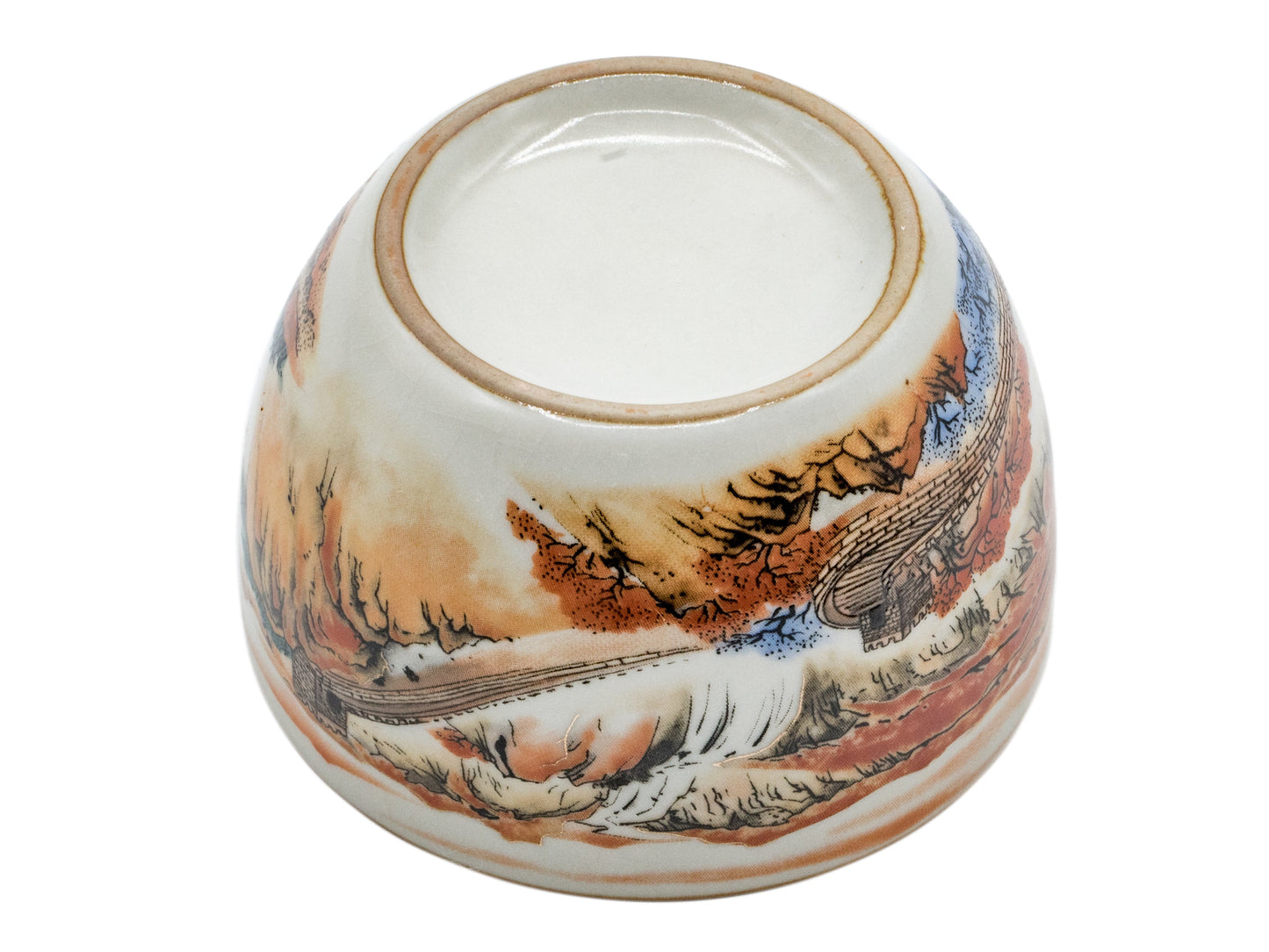 Ceramic Teacup with Mountain Landscape Design # 93454, 160 ml - TeaPot Bliss