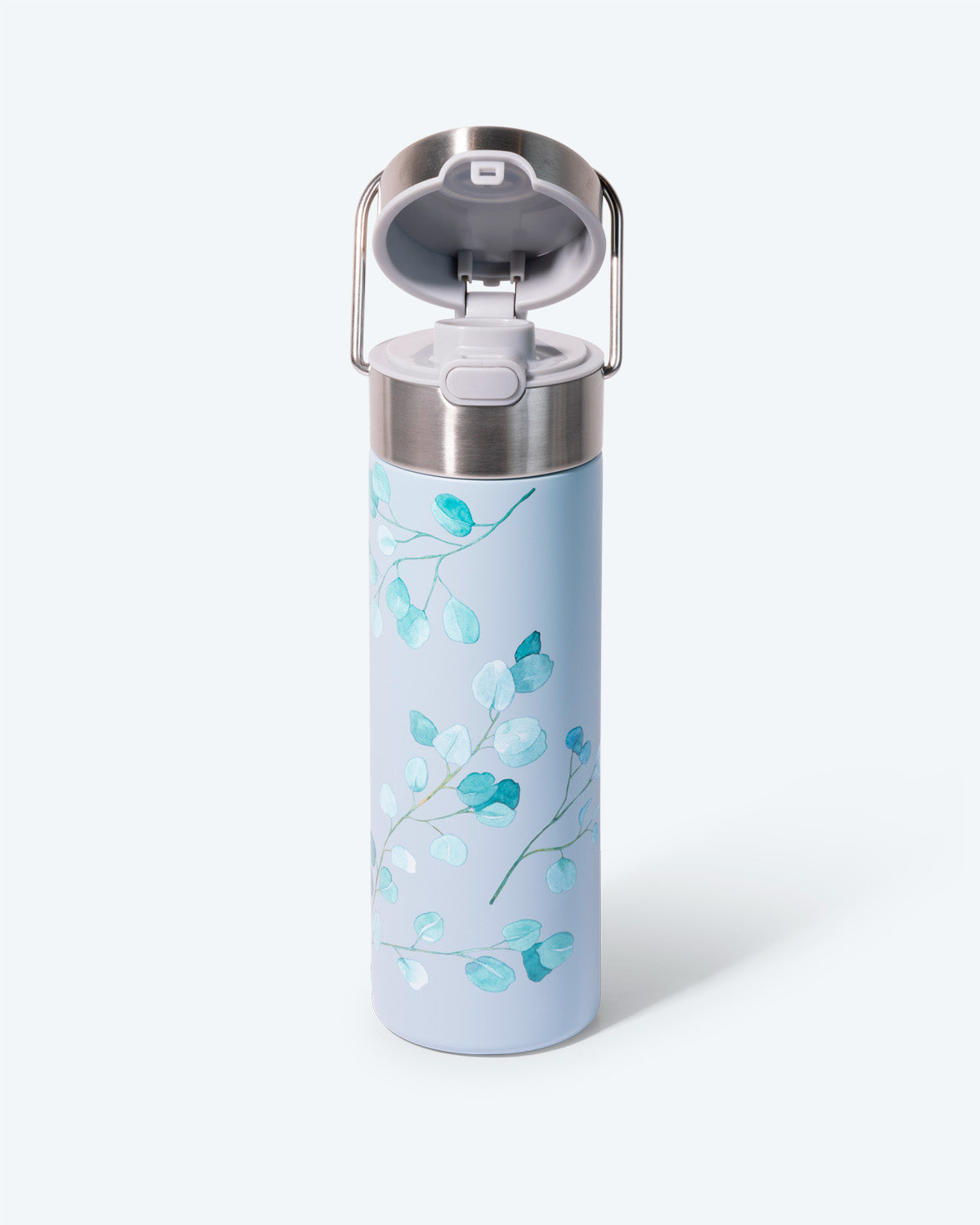 Eucalyptus Leaf Metal Thermos - TeaPot Bliss