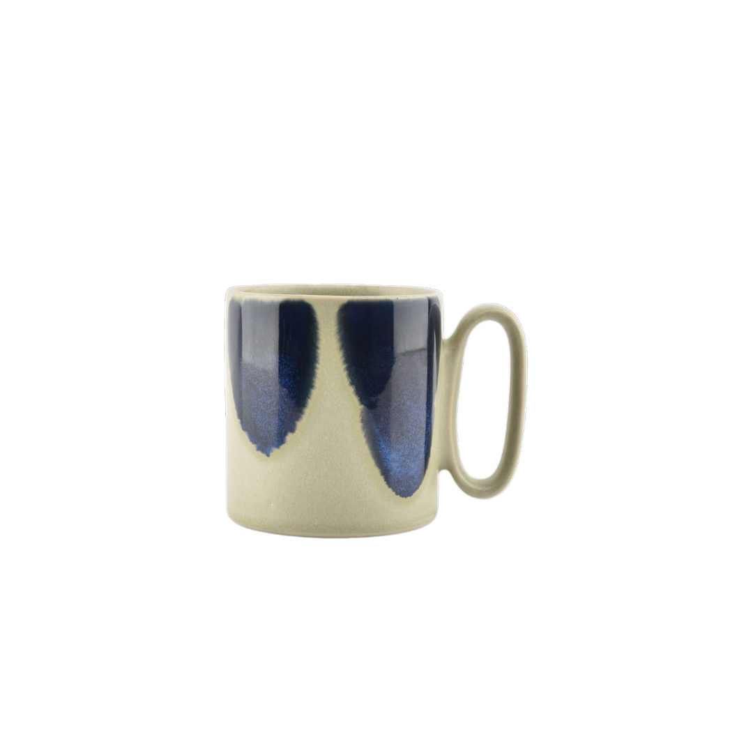 Theekop Green Blue Paint 0.39L - TeaPot Bliss