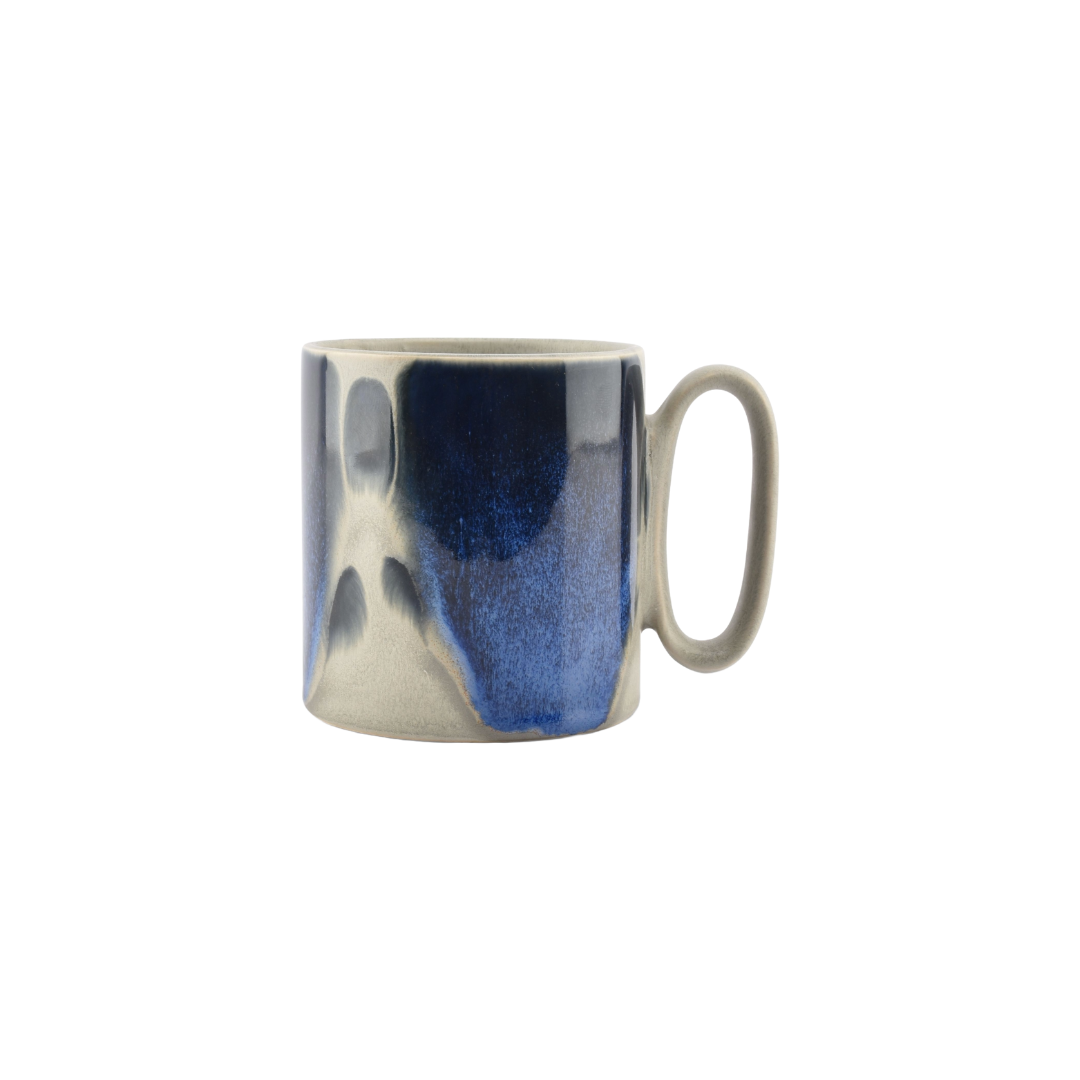 Theekop Grey Blue Paint 0.39L - TeaPot Bliss