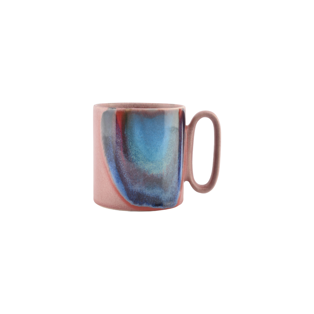 Theekop Pink Rainbow Paint 0.39L - TeaPot Bliss