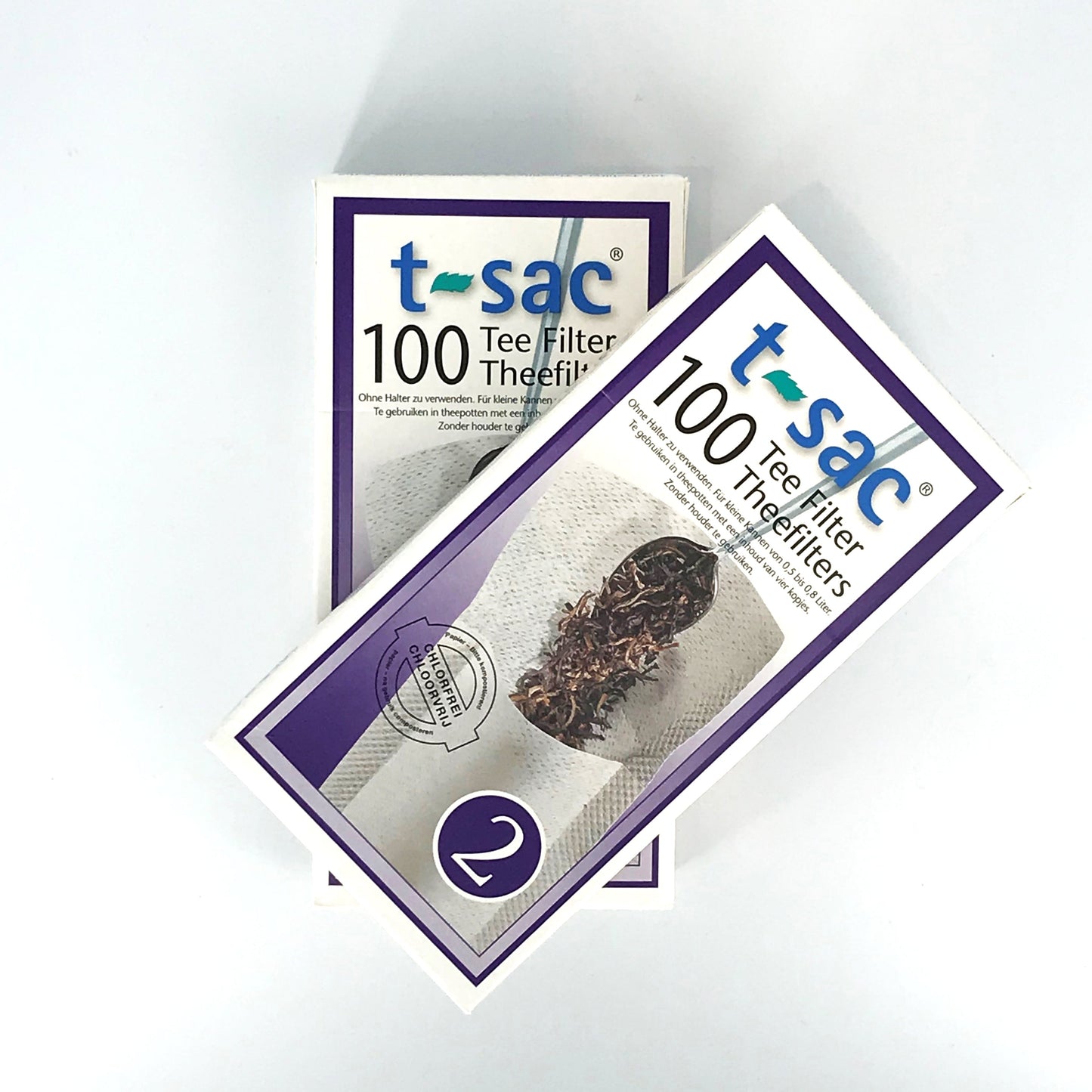 Papieren Theefilters 100 STUKS formaat 2 VOOR 0.5L - TeaPot Bliss