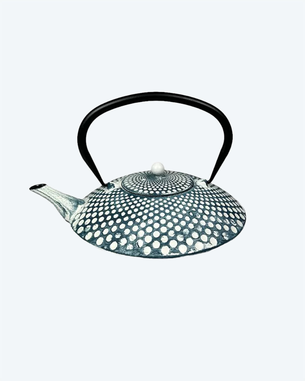 Yufo White/Blue Teapot - TeaPot Bliss