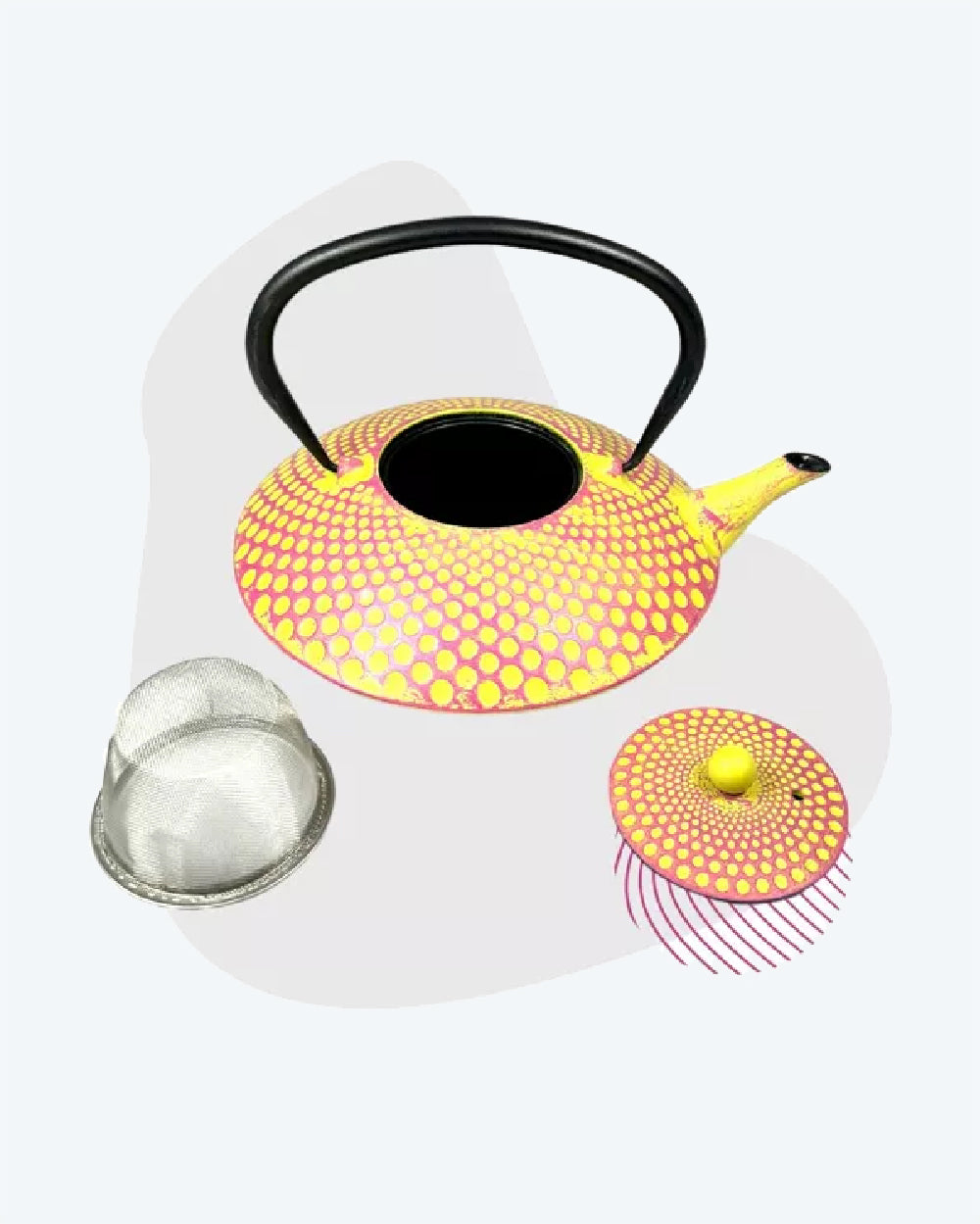 Yufo Yellow/Purple Teapot - TeaPot Bliss
