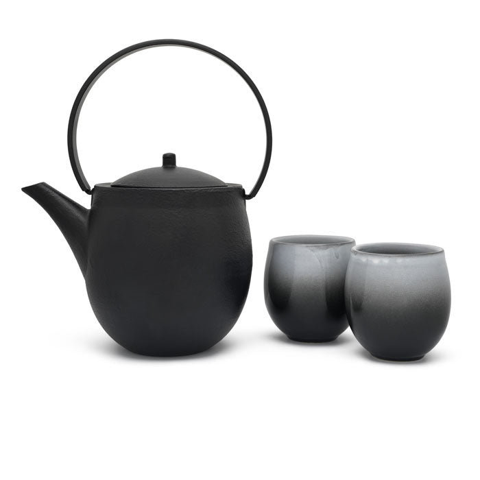 Gietijzeren theeset met kopjes - TeaPot Bliss