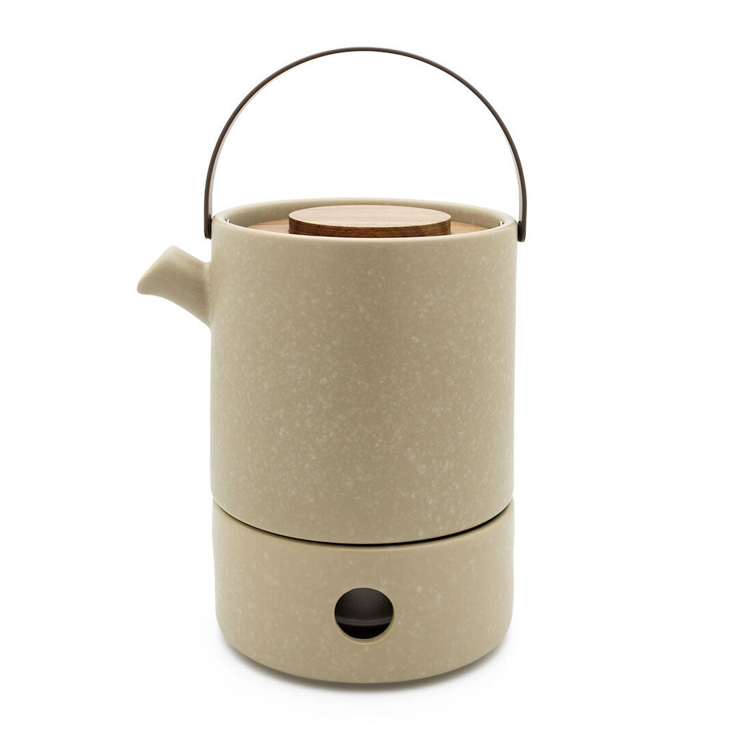 Umea theeset leemgrijs met theelicht - TeaPot Bliss