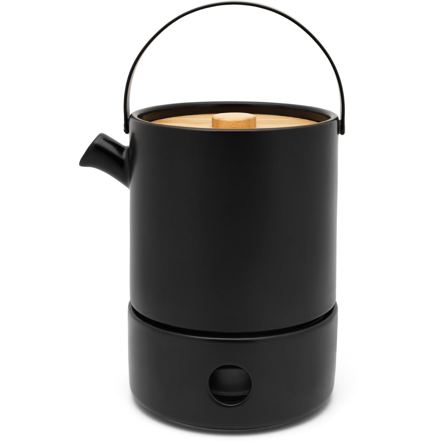 Umea theeset zwart met theelicht - TeaPot Bliss