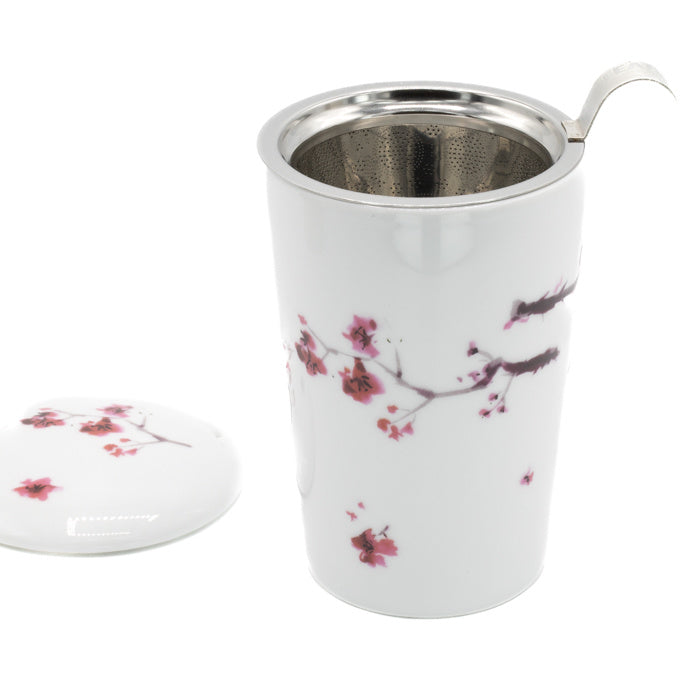 TEAEVE Cherry Blossom mok met zeefje - TeaPot Bliss