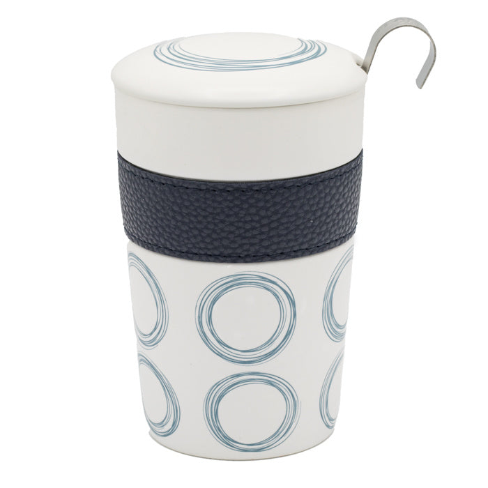 TEAEVE Circular Blauw - mok met zeefje - TeaPot Bliss