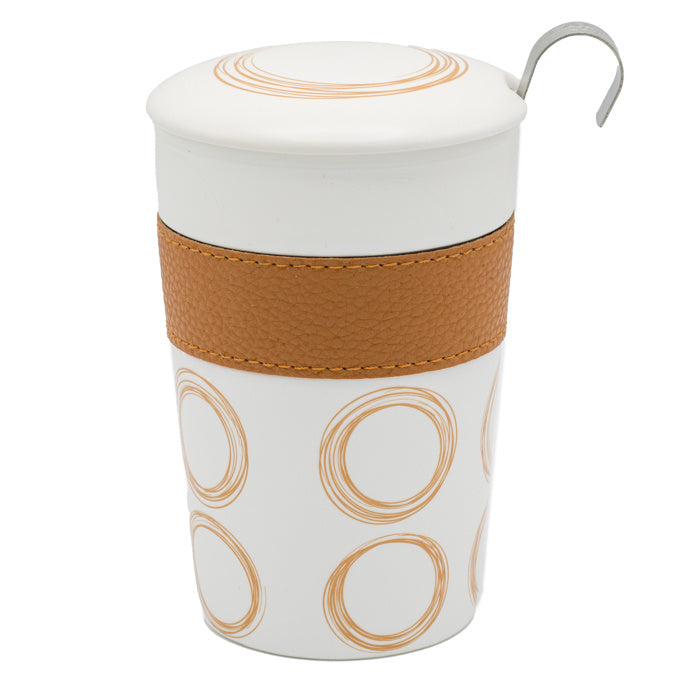 TEAEVE Circular Cognac - mok met zeefje - TeaPot Bliss