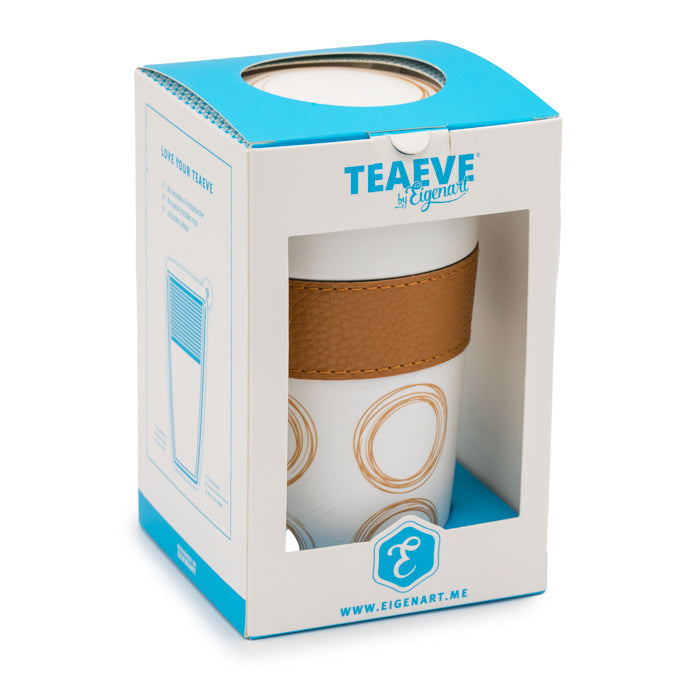 TEAEVE Circular Cognac - mok met zeefje - TeaPot Bliss