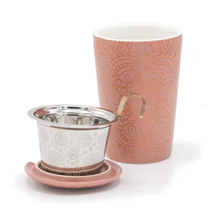 TEAEVE Mandala powder - mok met zeefje - TeaPot Bliss