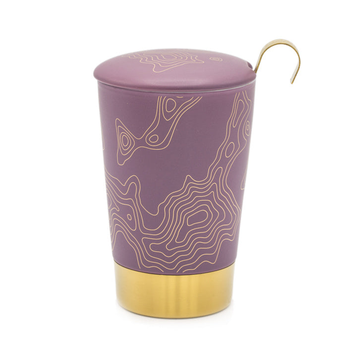 TEAEVE Precious aubergine - mok met zeefje - TeaPot Bliss