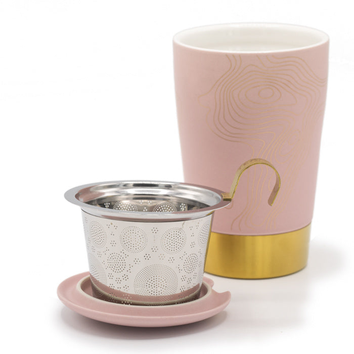 TEAEVE Precious nude - mok met zeefje - TeaPot Bliss