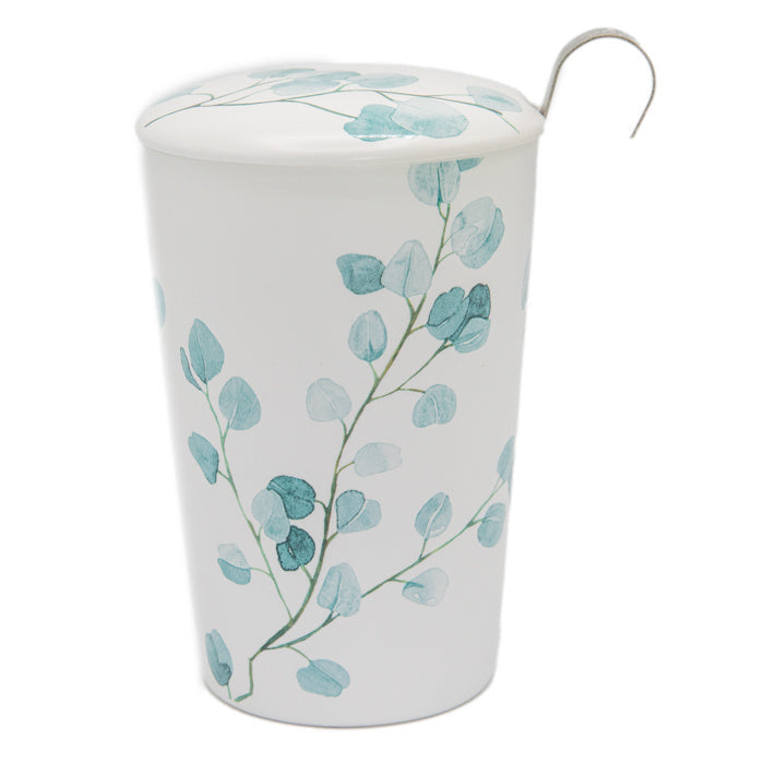 TEAEVE Trees blauw - mok met zeefje - TeaPot Bliss
