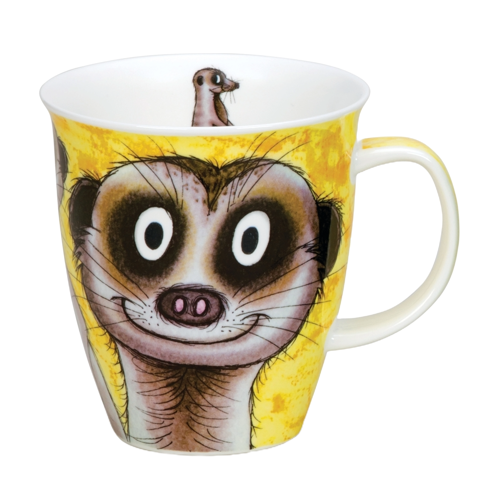 DUNOON Nevis theekop 0.48L Go Wild Meerkat - TeaPot Bliss