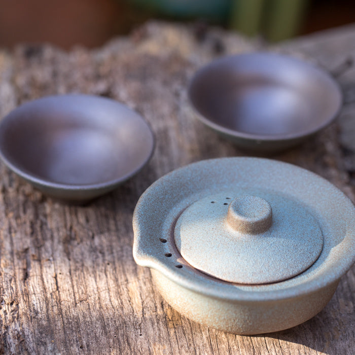 Gaiwan travelset blauw - TeaPot Bliss