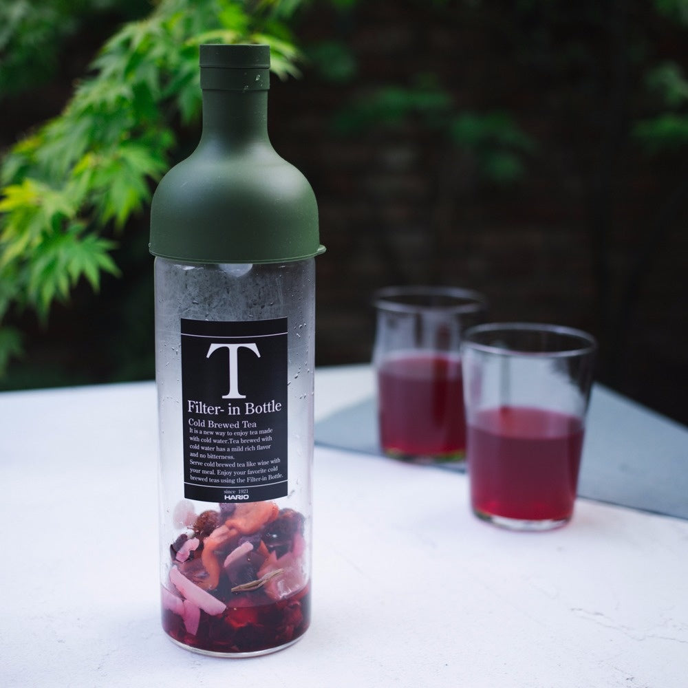 Hario Icetea fles met filter Groen - TeaPot Bliss