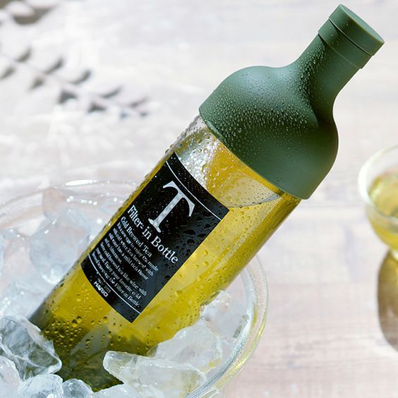 Hario Icetea fles met filter Groen - TeaPot Bliss