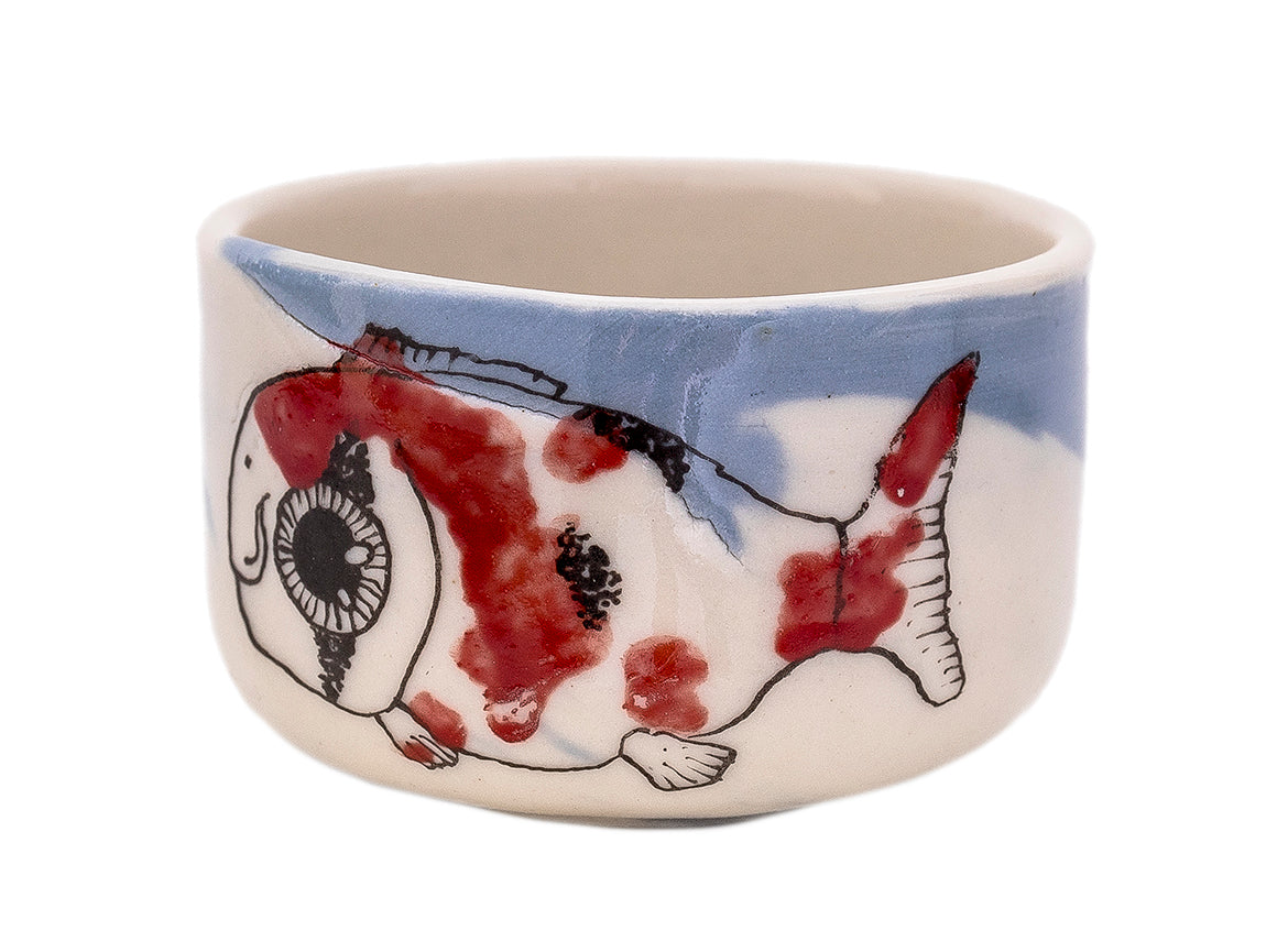 Cup Moychay, series of 'Carp' # 44405, ceramic/hand painting, 46 ml. - TeaPot Bliss