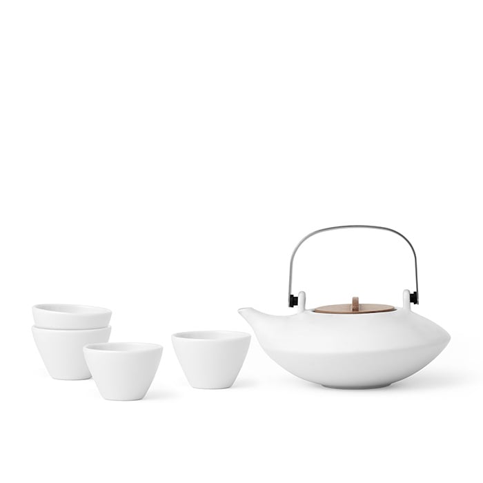 Pure white Thee Set - TeaPot Bliss