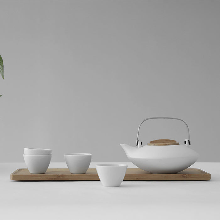 Pure white Thee Set - TeaPot Bliss