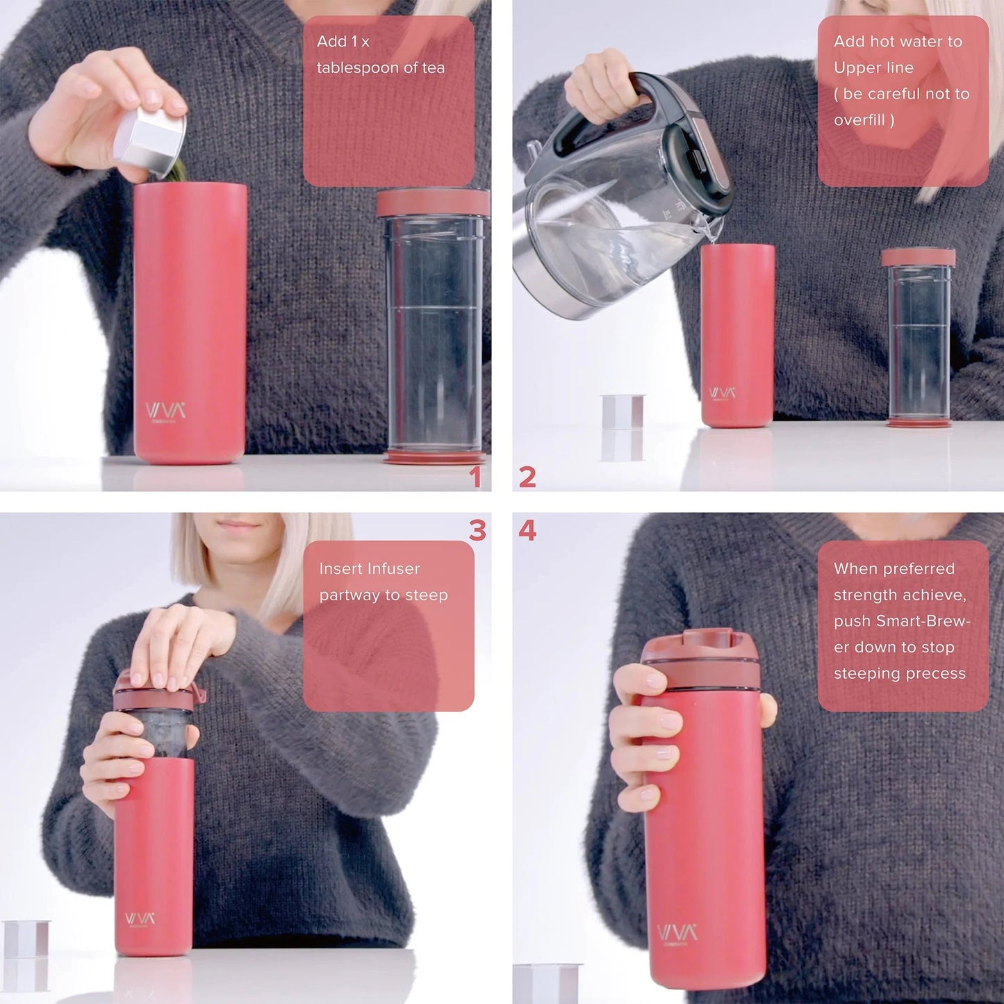Recharge Pro lekvrije Travel Mug - TeaPot Bliss