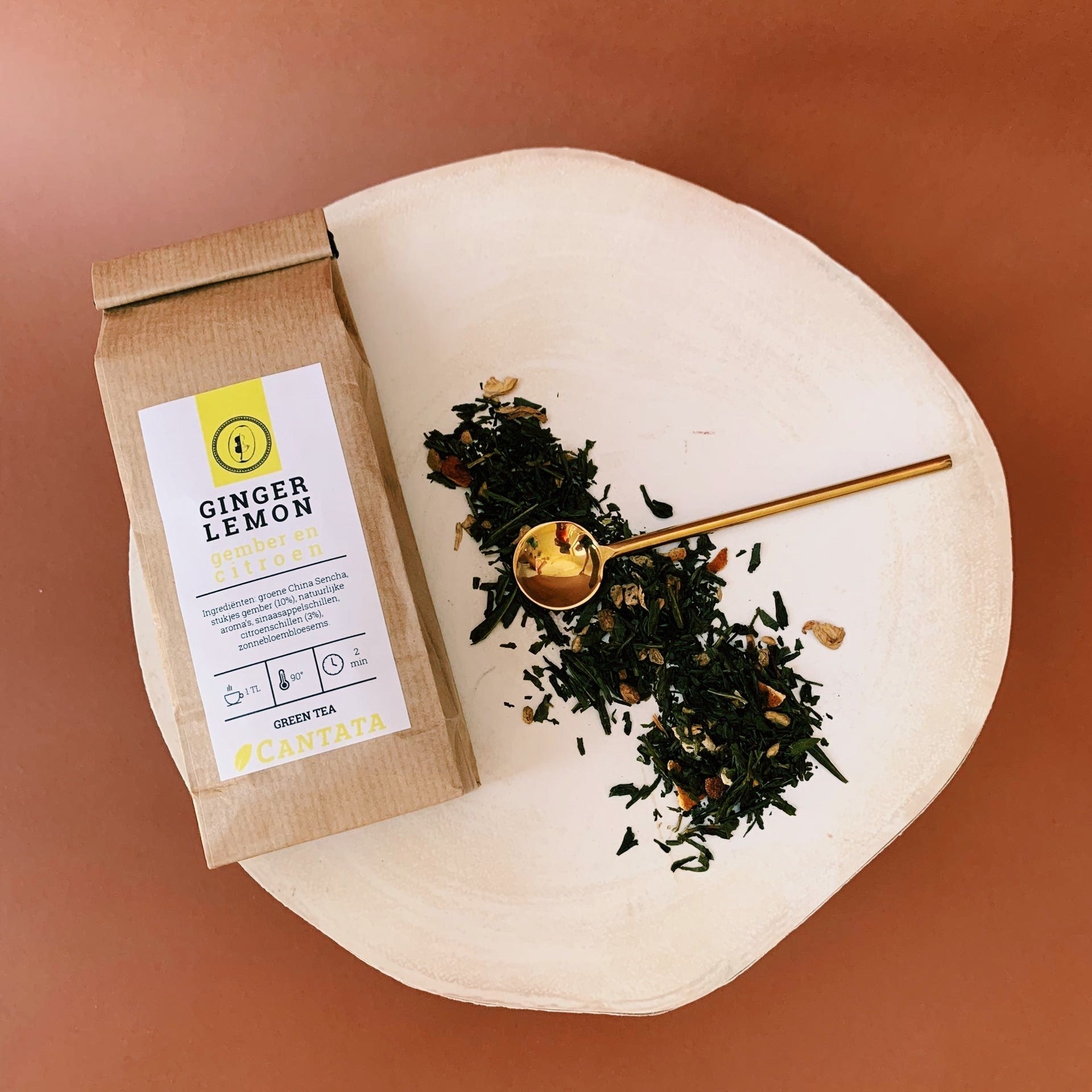 Groene thee Ginger Lemon - TeaPot Bliss