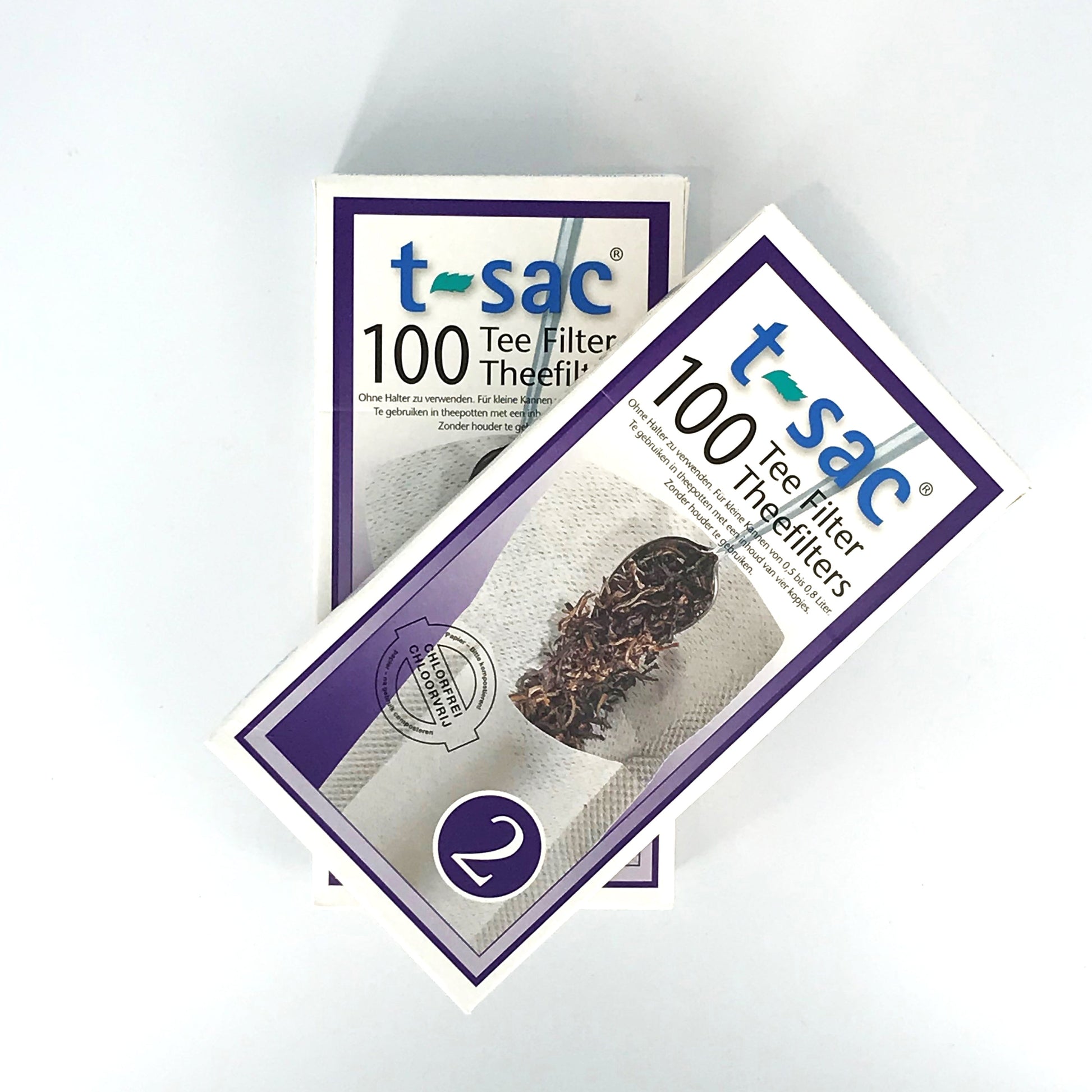 Papieren Theefilters 100 STUKS formaat 2 VOOR 0.5L - TeaPot Bliss