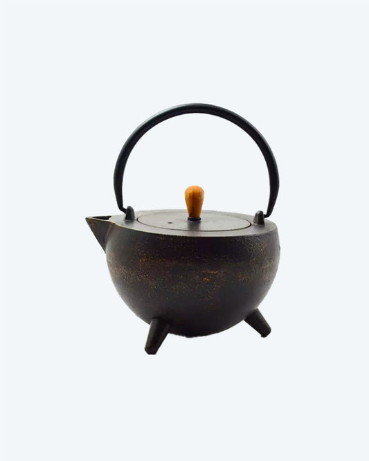 Black and Gold Pot-Belly Teapot - TeaPot Bliss