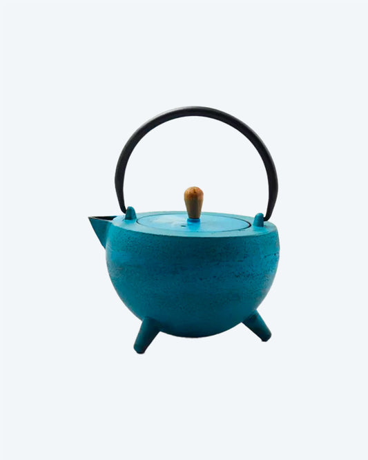 Light Blue Pot-Belly Teapot - TeaPot Bliss