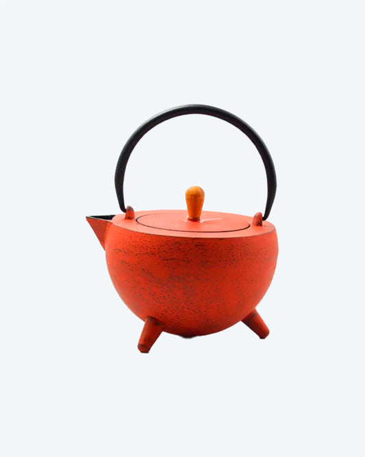 Red Pot-Belly Teapot - TeaPot Bliss