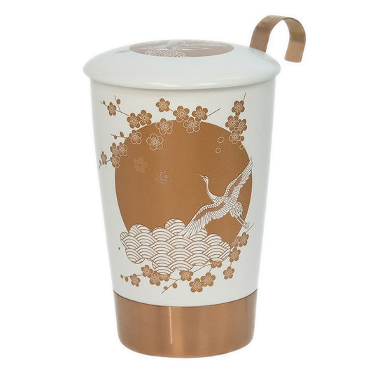 TEAEVE Komorebi wit - mok met zeefje - TeaPot Bliss