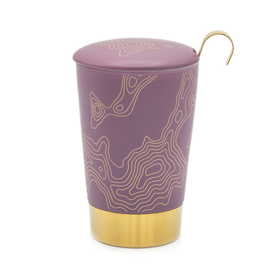TEAEVE Precious aubergine - mok met zeefje - TeaPot Bliss