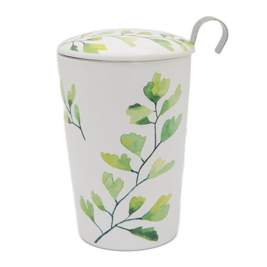 TEAEVE Trees groen - mok met zeefje - TeaPot Bliss