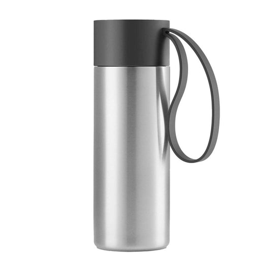 Drinkbeker To Go Thermos 350 ml zwart - TeaPot Bliss