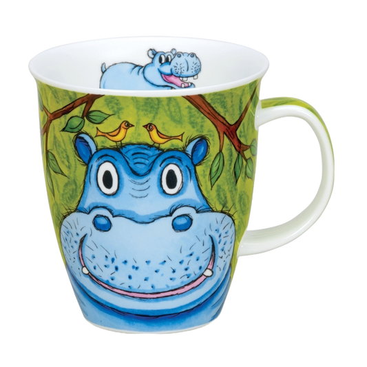 DUNOON Nevis theekop 0.48L Go Wild Hippo - TeaPot Bliss