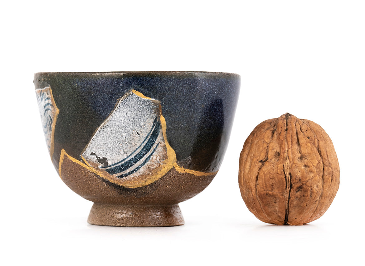 Cup # 35332, wood firing/ceramic/hand painting, 98 ml. - TeaPot Bliss