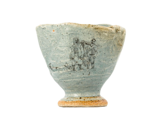 Cup # 35342, wood firing/ceramic/hand painting, 84 ml. - TeaPot Bliss