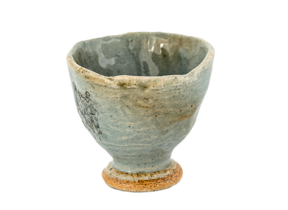Cup # 35342, wood firing/ceramic/hand painting, 84 ml. - TeaPot Bliss