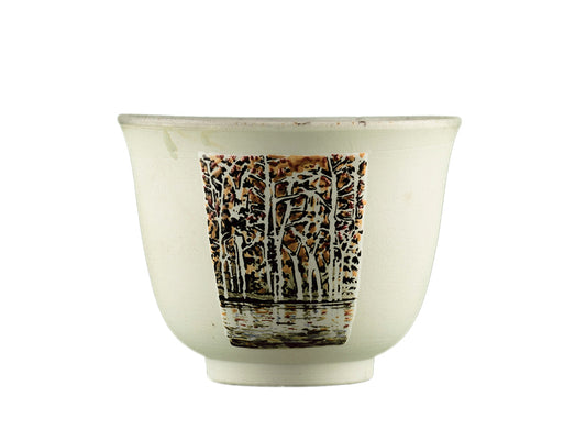 Cup # 36448, wood firing/ceramic/hand painting, 62 ml. - TeaPot Bliss