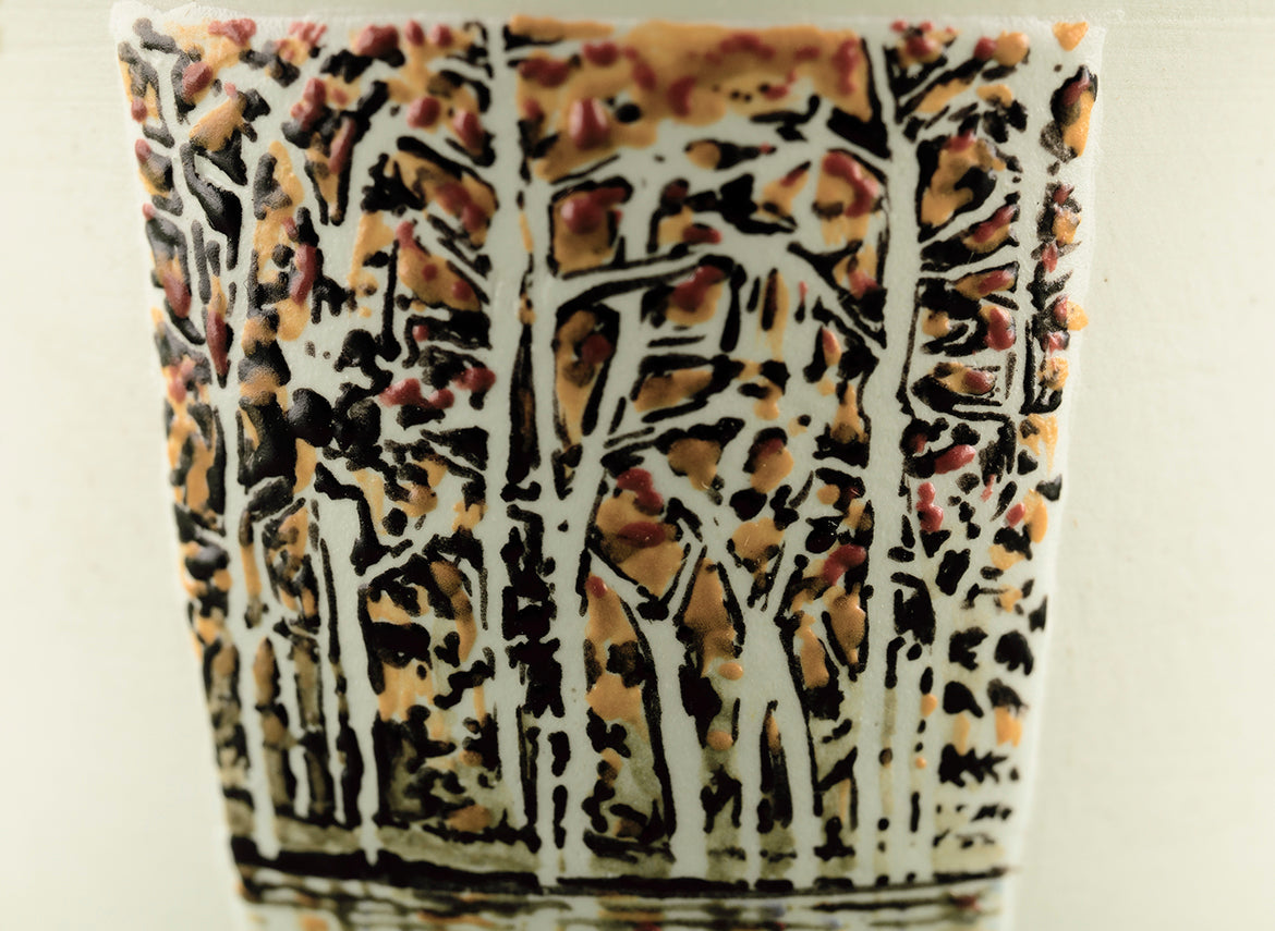 Cup # 36448, wood firing/ceramic/hand painting, 62 ml. - TeaPot Bliss