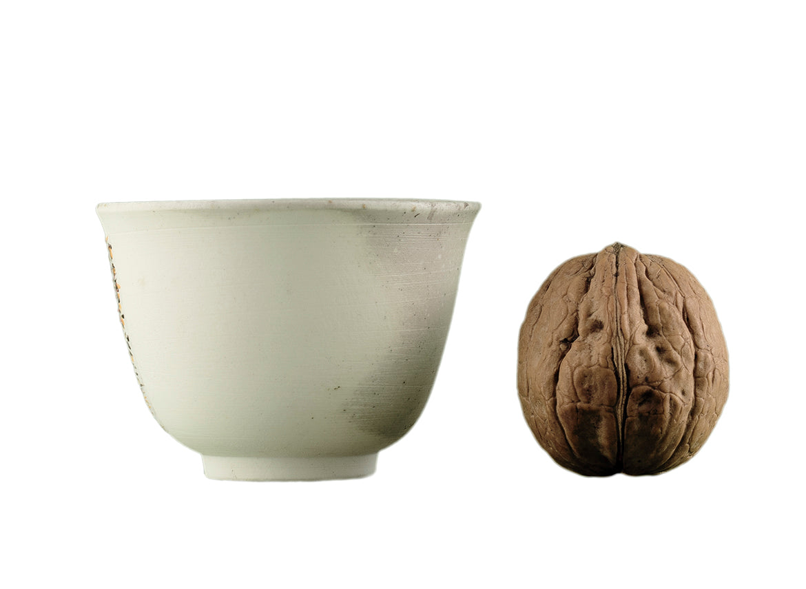 Cup # 36448, wood firing/ceramic/hand painting, 62 ml. - TeaPot Bliss