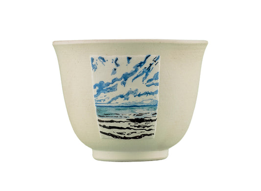 Cup # 36479, wood firing/ceramic/hand painting, 68 ml. - TeaPot Bliss