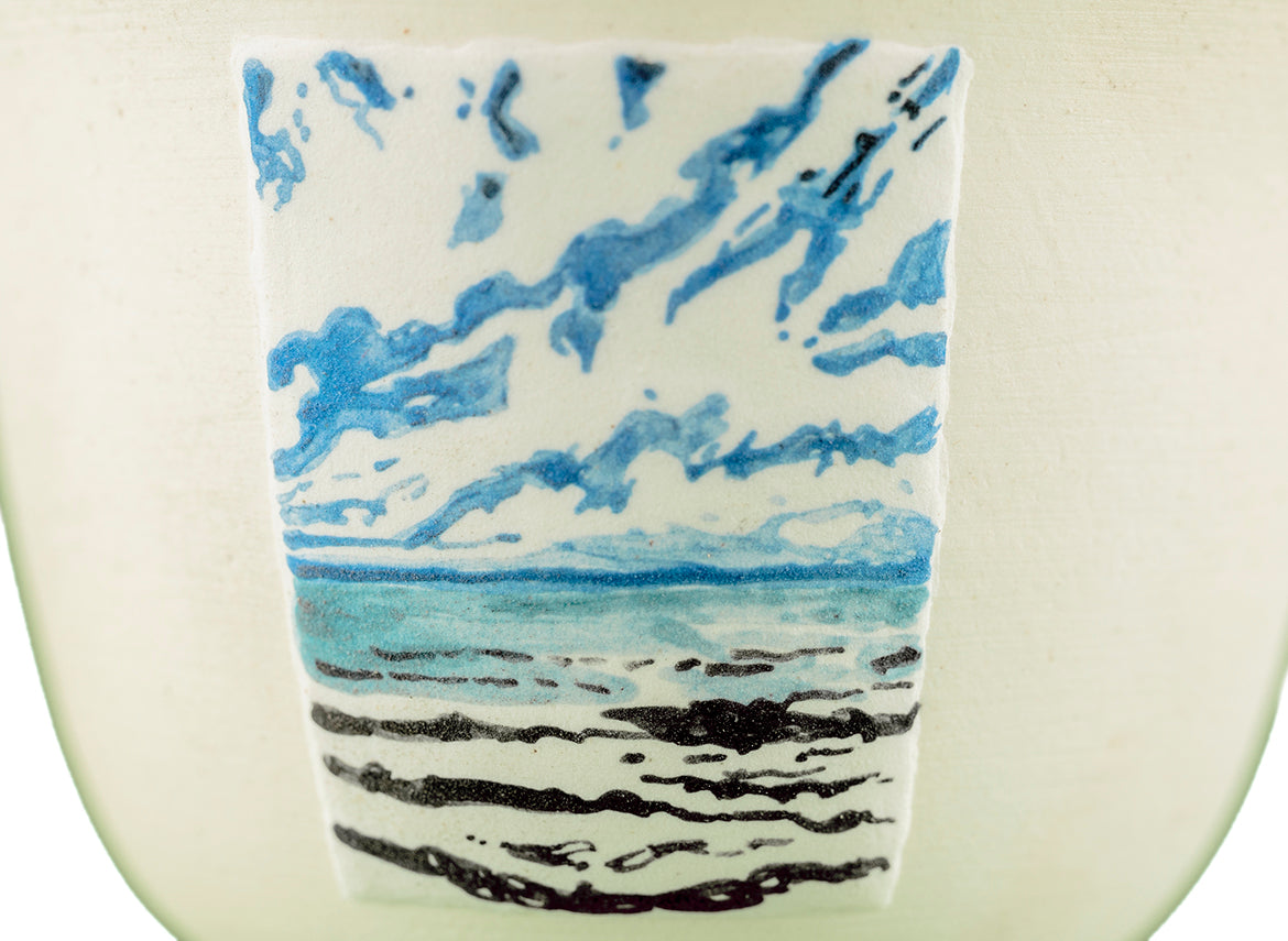 Cup # 36479, wood firing/ceramic/hand painting, 68 ml. - TeaPot Bliss